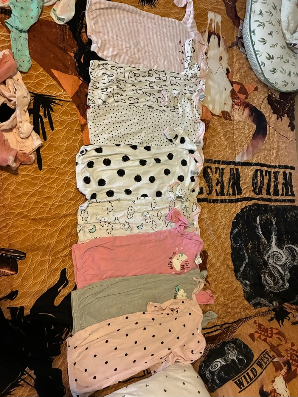 Carter's Pink and Gray Cloud Print Sleep Sack Set